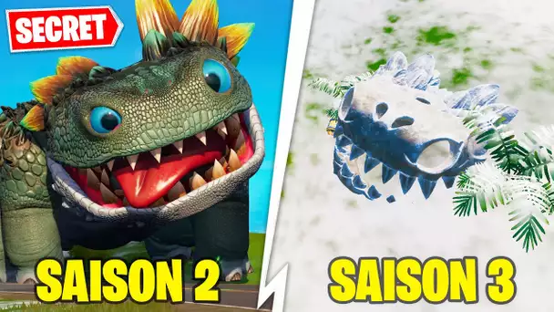 LA FIN DES KLOMBOS ! UN SQUELETTE RETROUVE SUR LA MAP DE LA SAISON 3 ! (FORTNITE SECRET SAISON 3)