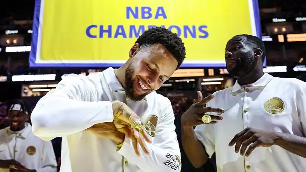 Golden State Warriors FULL NBA Championship Ring Ceremony 💍