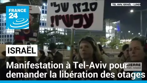 Des Israéliens manifestent à Tel-Aviv devant le siège du ministère de la Défense • FRANCE 24