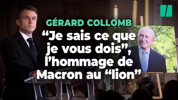 L’hommage de Macron à Gérard Collomb