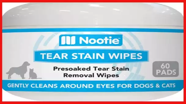 Nootie Tear Stain Wipes for Dogs & Cats 60ct