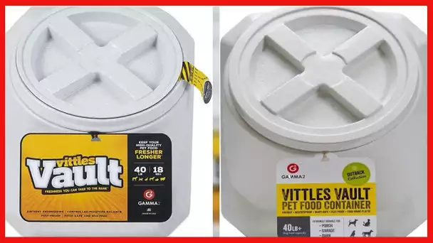 Gamma2 Vittles Vault Outback Airtight Pet Food Container, 40 Pounds