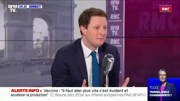 Clément Beaune fait le point sur les vaccins européens: "On sera devant les Etats-Unis à l'été"