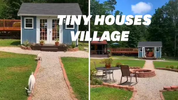 Ces parents ont fabriqué des tiny house pour respecter l’intimité de leurs enfants