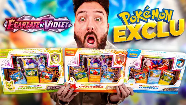 OUVERTURE DE 3 COFFRETS POKEMON ECARLLATE & VIOLET PALDEA FRANCAIS !