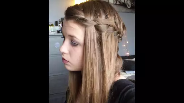 [ Coiffure n°13 ] : Coiffure d&#039;été #4 : Waterfall Braid ou Tresse Cascade !