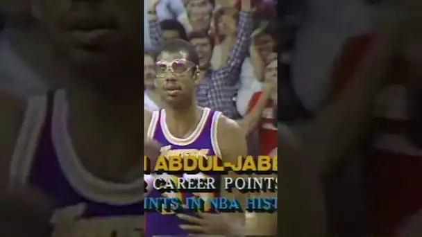 Kareem-Abdul Jabbar Passes Wilt Chamberlain as the NBA’s All-Time Leading Scorer in 1984 | #Shorts