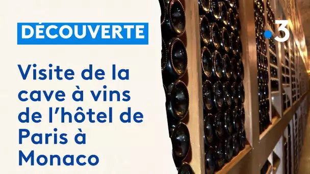 Visite d'une des plus grandes caves à vins d'hôtel en Europe, celle de l'hôtel de Paris à Monaco