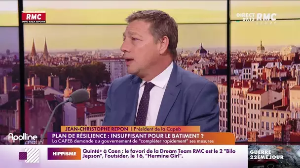 Repon : "Le bâtiment est étrangement absent du Plan de résilience"