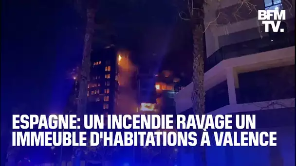 Espagne: un incendie ravage un immeuble d'habitations à Valence