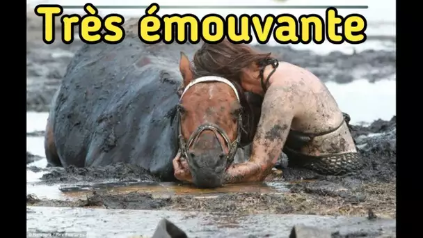 Elle voyait son cheval se noyer sous ses yeux. Ce qu’elle a fait pour le sauver est tout ......