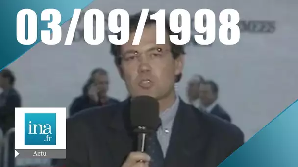 20h France 2 du 03 septembre 1998 | Jean-Pierre Chevènement dans le coma | Archive INA