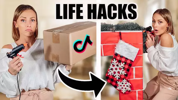 JE TESTE DES LIFE HACKS TIK TOK !! ( DIY de noël)