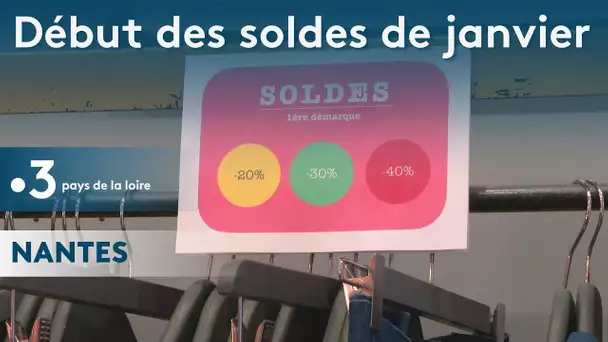 Début des soldes  d'hiver à Nantes