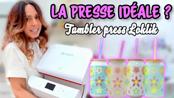 CRÉER SES PROPRES GOURDES AVEC LA TUMBLER PRESS LOKLIK / Sublimation de tumbler en verre
