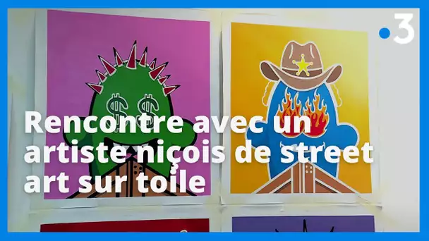 Rencontre avec un artiste de Street Art sur toile Niçois