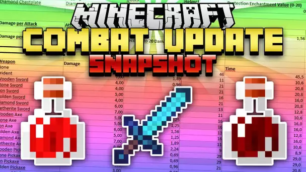 Minecraft Combat Update - Nouveautés potions et le tableau du graal