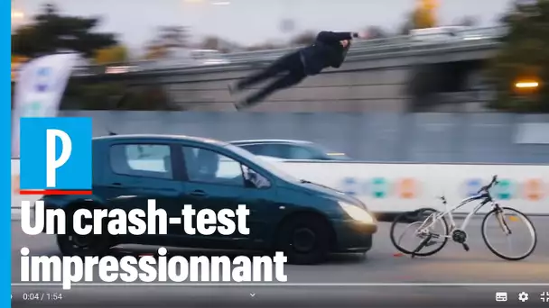 Crash-test : une démonstration choc pour alerter sur la fragilité des cyclistes