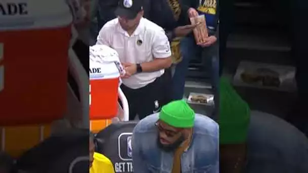 This Young Fan Could Not Believe LeBron James Sat Next to Her 🤣 | #Shorts