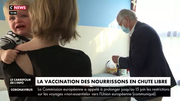 Coronavirus : la vaccination des nourrissons en chute libre
