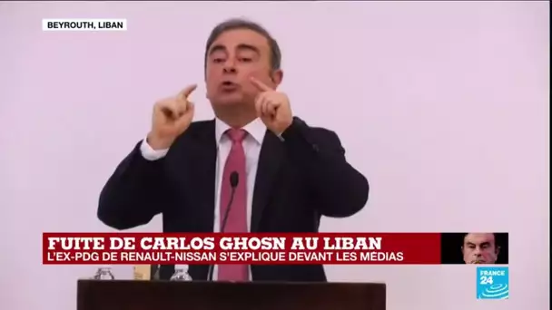 REPLAY - Carlos Ghosn s'explique devant les médias au Liban