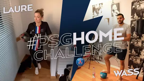 PSG HOME CHALLENGE 🏠⚽ : Laure Boulleau et Wass Freestyle