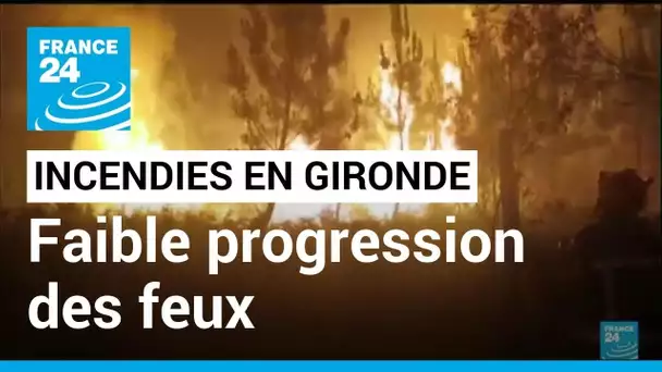 Incendies en Gironde : faible progression des feux mais pas de répit pour les pompiers