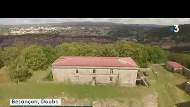Besançon et ses forts : Chaudanne filmé par un drone