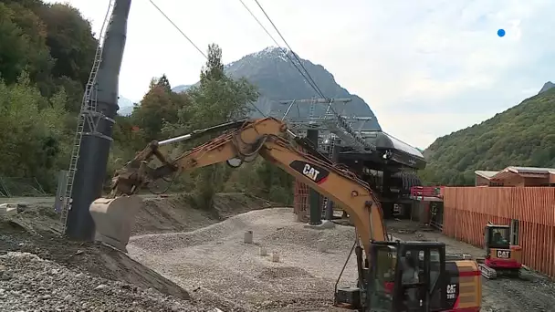 Le chantier du télécabine géant entre Allemond et Oz-en-Oisans touche à sa fin