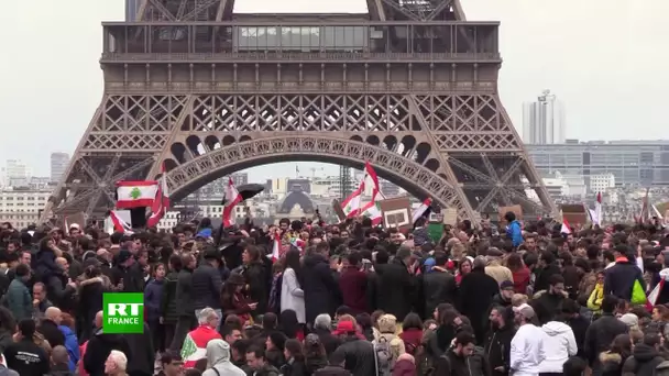 Paris : manifestation de soutien aux manifestants libanais