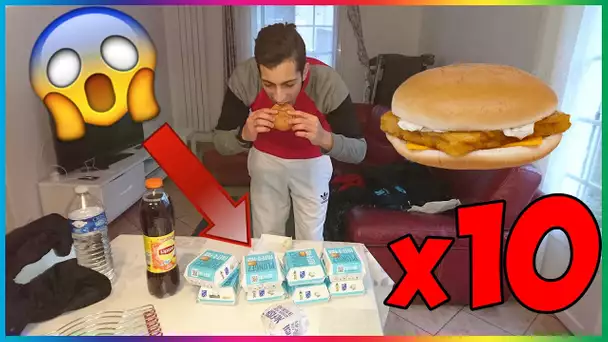 MANGER 10 FILET-O-FISH DE CHEZ MACDO AVEC ISSA ! DEFI