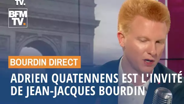 Adrien Quatennens face à Jean-Jacques Bourdin en direct