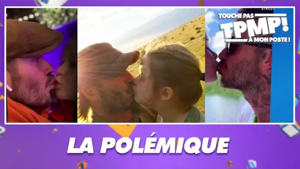 David Beckham fait une nouvelle fois polémique en embrassant sur la bouche sa fille de 8 ans