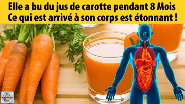 Elle a bu du jus de carotte pendant 8 Mois ce qui est arrivé à son corps est étonnant