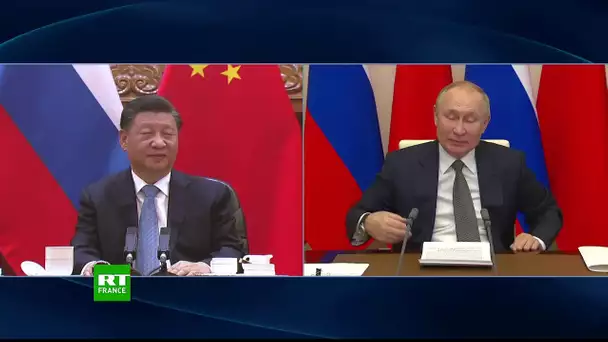 Vladimir Poutine et Xi Jinping échangent avant une visioconférence à huis clos
