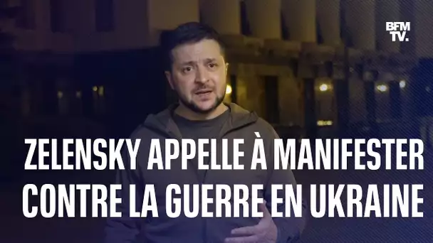 Un mois après le début de la guerre en Ukraine, Zelensky appelle à des manifestations de soutien