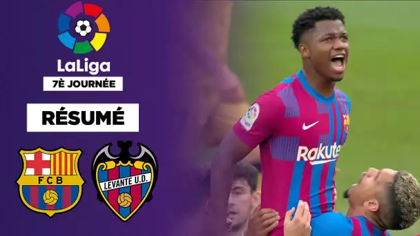 Résumé : Ansu Fati et Memphis portent le Barça contre Levante