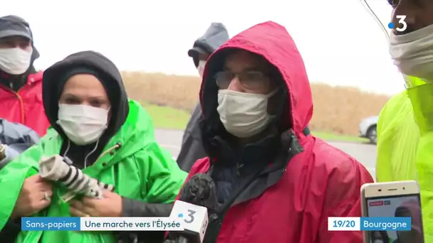 La marche des solidarités avec les sans-papiers fait étape en Saône-et-Loire