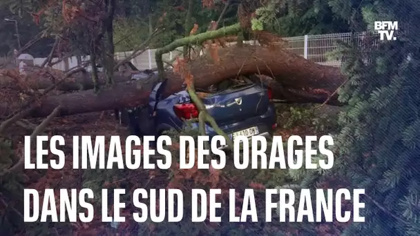 Les images témoins des orages qui ont frappé le Sud de la France