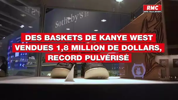 Des baskets de Kanye West vendues 1,8 million de dollars, record pulvérisé