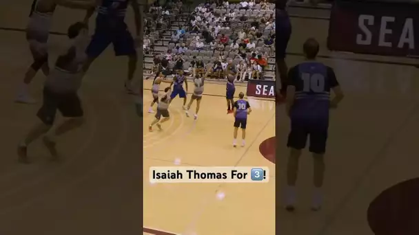 Isaiah Thomas DRAINING 3’s at the Crawsover League! 🎯👀 | #Shorts
