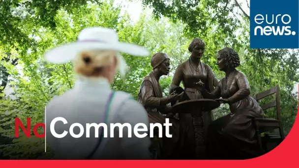 Les statues de trois pionnières de la lutte pour les droits des femmes inaugurées à Central Park