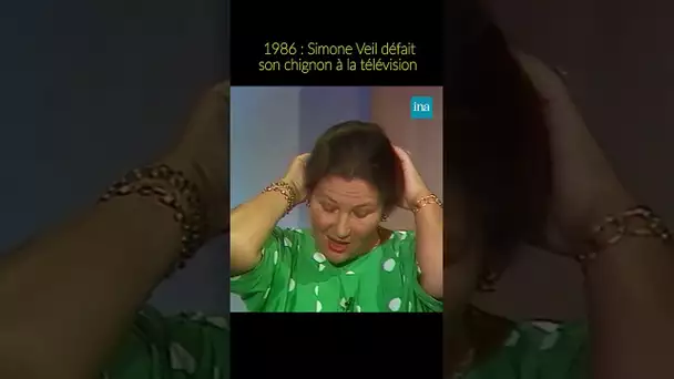 Simone Veil enlève son chignon 😮 #INA #shorts