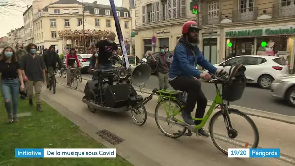 Musique et covid : un dj set vélotracté à Périgueux