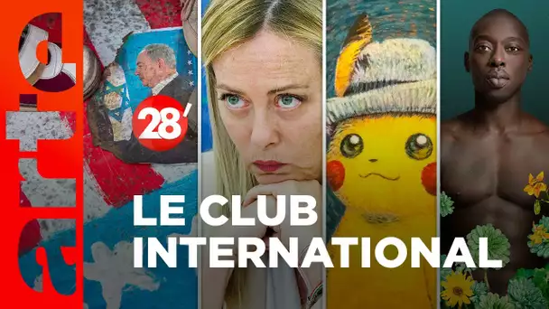 Giorgia Meloni, Israël, Pokémon au musée Van Gogh | Le Club international de 28’ - 28 minutes - ARTE