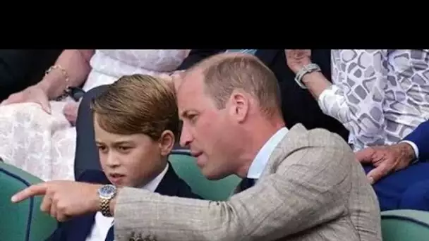 Prince George "est devenu un peu timide" en répondant à une question à Wimbledon mais "William est i