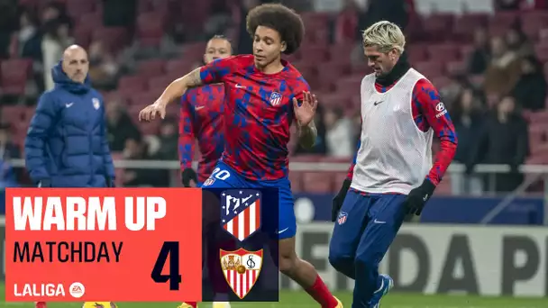 Calentamiento Atlético de Madrid vs Sevilla FC