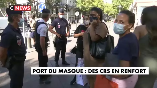 Port du masque : des CRS en renfort à Marseille