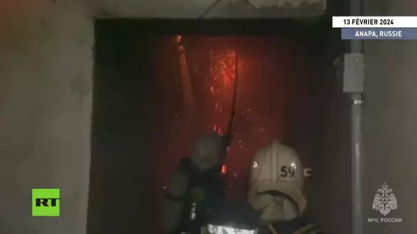 12 rescapés d'un grenier en feu à Anapa