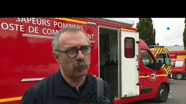 Incendie d&#039;une usine à Merdrignac